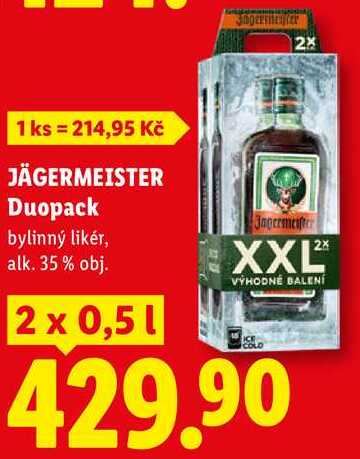 JÄGERMEISTER Duopack, 2 x 0,51