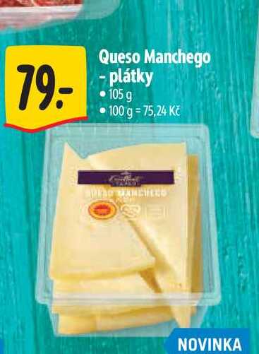 Queso Manchego - plátky 105 g