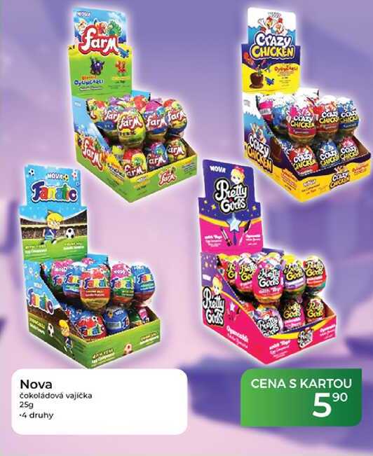 Nova čokoládová vajíčka 25g