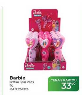 Barbie lízátko Spin Pops 8g