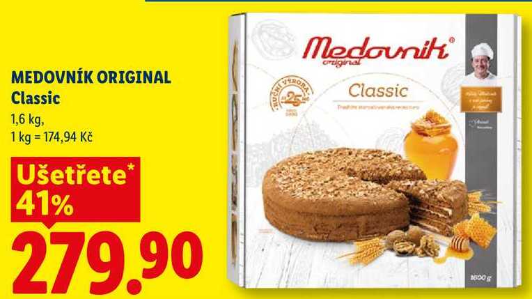 MEDOVNÍK ORIGINAL Classic, 1,6 kg 