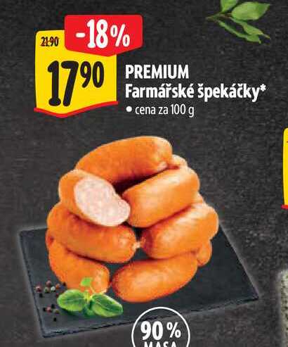 PREMIUM Farmářské špekáčky 100 g