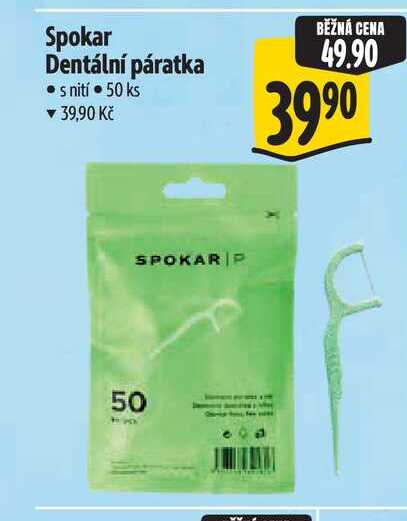 Spokar Dentální páratka s nití 50 ks Albert