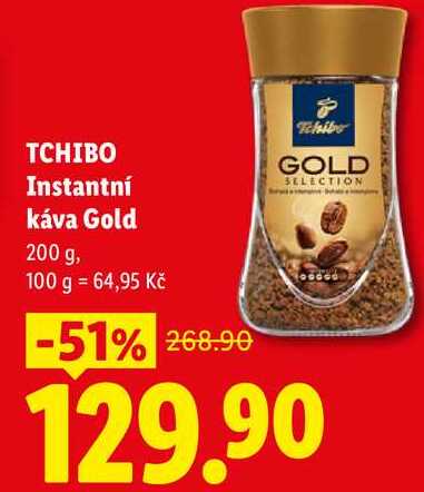 TCHIBO Instantní káva Gold, 200 g v akci