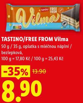 TASTINO/FREE FROM Vilma, 50 g / 35 g