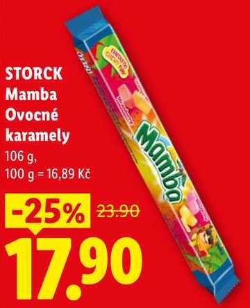 STORCK Mamba Ovocné karamely, 106 g
