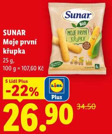 SUNAR Moje první křupka, 25 g