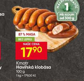 Havířská klobása 100 g