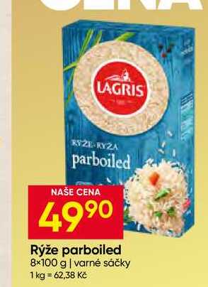 Lagris Rýže parboiled 8×100 g varné sáčky 