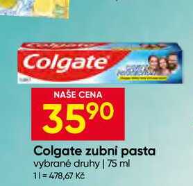 Colgate zubní pasta vybrané druhy 75 ml