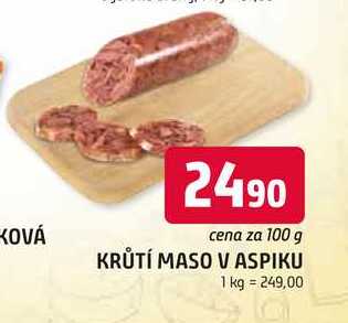 KRŮTÍ MASO V ASPIKU 100 g