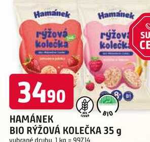 HAMÁNEK BIO RÝŽOVÁ KOLEČKA 35 g Trefa