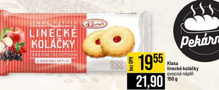 Klasa linecké koláčky ovocná náplň 150 g 