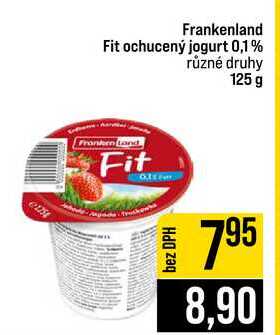 Frankenland Fit ochucený jogurt 0,1% různé druhy 125 g