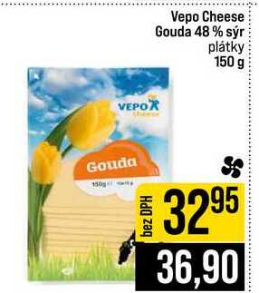 Vepo Cheese Gouda 48% sýr plátky 150 g 