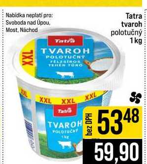 Tatra tvaroh polotučný 1kg
