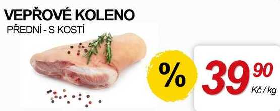 VEPŘOVÉ KOLENO PŘEDNÍ - S KOSTÍ, 1 kg 