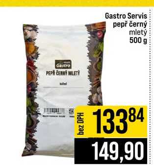 Gastro Servis pepř černý mletý 500 g
