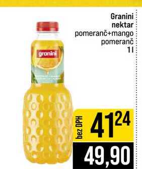 Granini nektar pomeranč+mango pomeranč 1l