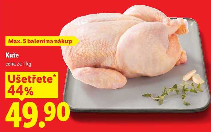 Kuře, cena za 1 kg