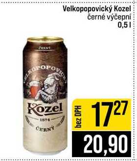 Velkopopovický Kozel černé výčepní 0,5l