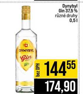 Dynybyl Gin 37,5% různé druhy 0,5l