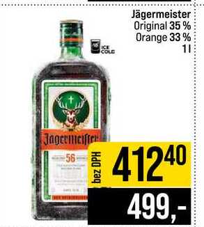 Jägermeister Original 35% Orange 33% 1l
