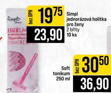 Simpl jednorázová holítka pro ženy 2 břity 10 ks