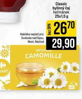 Classic bylinný čaj heřmánek 25x1,5 g