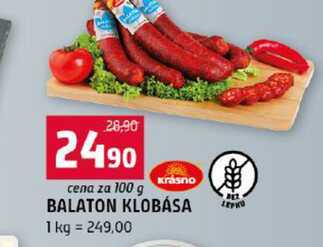 BALATON KLOBÁSA 100g