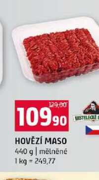 HOVĚZÍ MASO 440 g mělněné