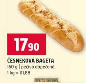 ČESNEKOVÁ BAGETA 160 g pečivo dopečené 