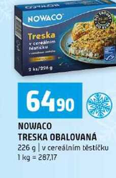 NOWACO TRESKA OBALOVANÁ 226 g v cereálním těstíčku