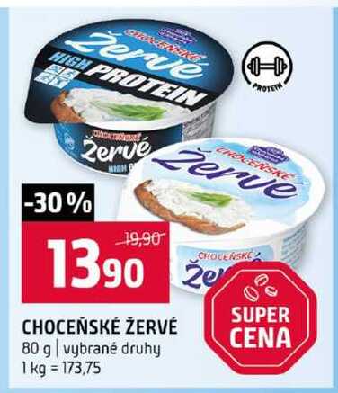 CHOCEŇSKÉ ŽERVÉ 80 g vybrané druhy