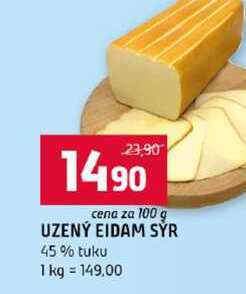 UZENÝ EIDAM SYR 45% tuku 100g