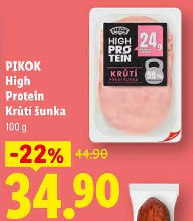 PIKOK High Protein Krůtí šunka, 100 g
