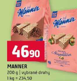 MANNER 200 g vybrané druhy