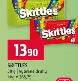 Skittles 38 g vybrané druhy