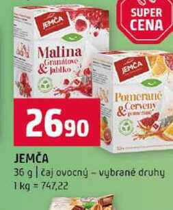 JEMČA 36 g čaj ovocný vybrané druhy