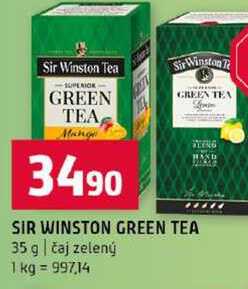 SIR WINSTON GREEN TEA 35 g čaj zelený