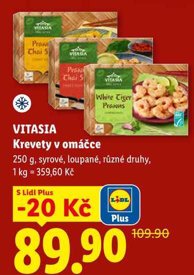 VITASIA Krevety v omáčce, 250 g