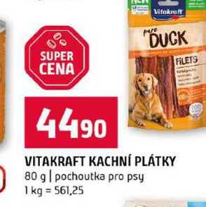 VITAKRAFT KACHNÍ PLÁTKY 80 g pochoutka pro psy