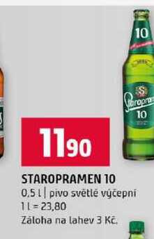 STAROPRAMEN 10 0.5l pivo světlé výčepní