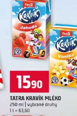 TATRA KRAVÍK MLÉKO 250 ml vybrané druhy