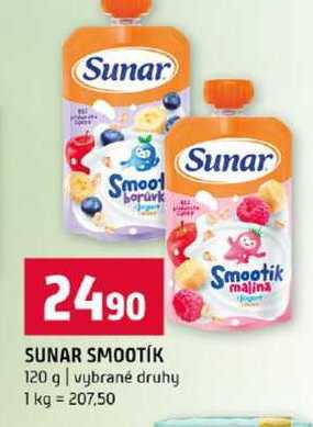 SUNAR SMOOTÍK 120 g vybrané druhy