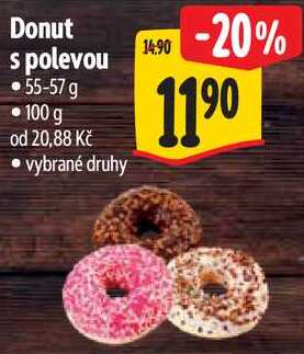 Donut s polevou, 55-57 g