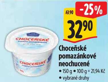 Choceňské pomazánkové neochucené, 150 g