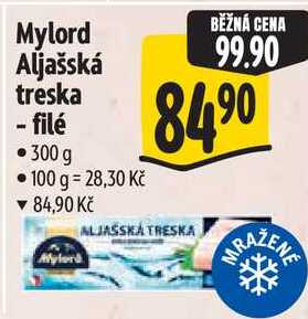Mylord Aljašská treska -filé, 300 g