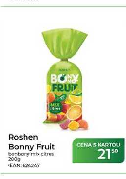 Roshen Bonny Fruit bonbony mix citrus 200g