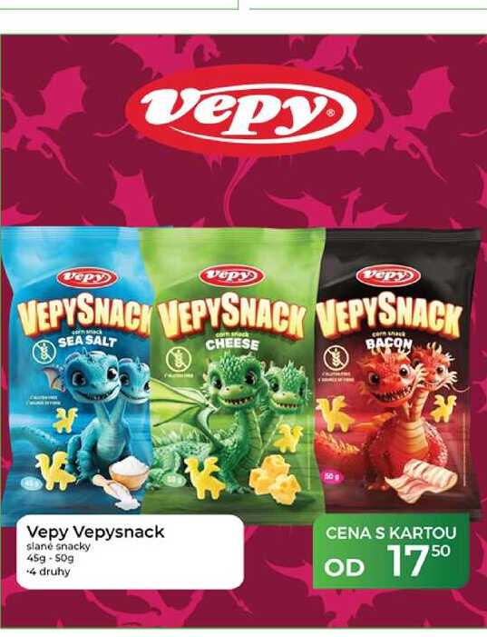 Vepy Vepysnack slané snacky 45g-50g